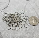 10mm Silver Open Jump Rings (50) - L1365