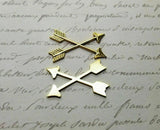 Brass Crossed Arrows x 2 - 2354RAT.