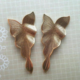 Large Brass Ivy Findings x 2 - 2871S.