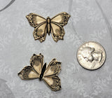 Brass Butterfly x 2 - 3326FF