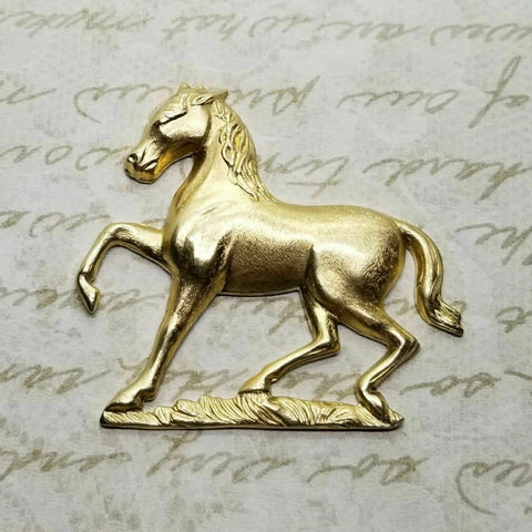 Brass Horse Stamping x 1 - 3362RAT.