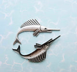 Brass Marlin Swordfish Stampings x 2 - 3480RAT.