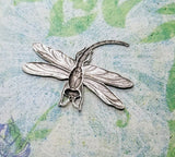 Large Brass Dragonfly Stamping Without Holes - 3629GB.
