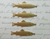 Brass Fish Trout Charms - 373RAT