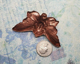 Large Brass Heavenly Angel Stamping x 1 - 3879FFA.