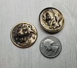 Brass Lion Stampings x 2 - 439-1S.