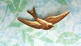 Large Brass Flying Bird Stamping x 1 - 4814S.