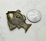 Large Brass Fish Stampings - 5996RAT.