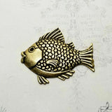 Large Brass Fish Stampings - 5996RAT.