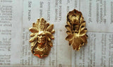 Brass Indian Chief Stampings x 2 - 6599RAT.