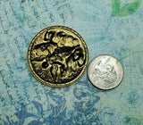 Large Brass Goddess Athena Stamping x 1 - 6901SG.
