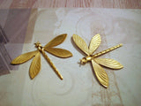 Large Brass Dragonfly Stampings - 6907RAT.