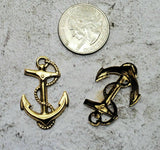 Brass Anchor Stampings x 2 - 6914RAT.