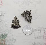 Brass Frog Toad Stampings x 2 - 8970FFA