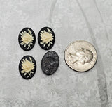 18x13mm Rose Cameos (4) - L852 Jewelry Finding