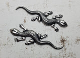 Oxidized Silver Lizard Stampings (2) - SOFF0581