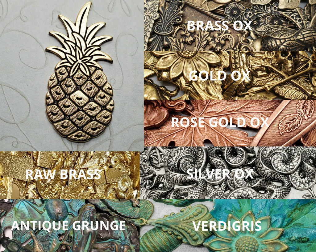 Large Brass Pineapple Finding - 7597S.