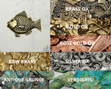 Large Brass Fish Stampings - 5996RAT.