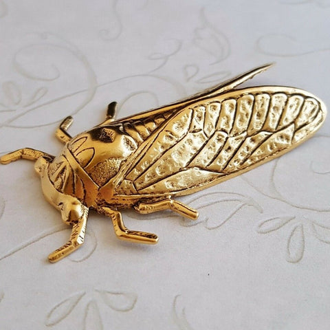 Large Brass Cicada Stampings - 4931RAT.