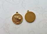 Matte Gold Ox Praying Hands Charms (2) - GOS3039