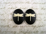 25x18mm Dragonfly Cameos (2) - L701