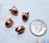 Small Shiny Rose Gold Brass Petals (4) - PRGS9453 Jewelry Finding