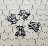 Small Oxidized Silver Fly Insect Findings (4) - SOS3497