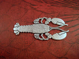 Large Oxidized Silver Lobster (1) - SOS5522