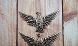 Large Oxidized Silver Plated Brass Eagle Stamping (1) - SOS6783